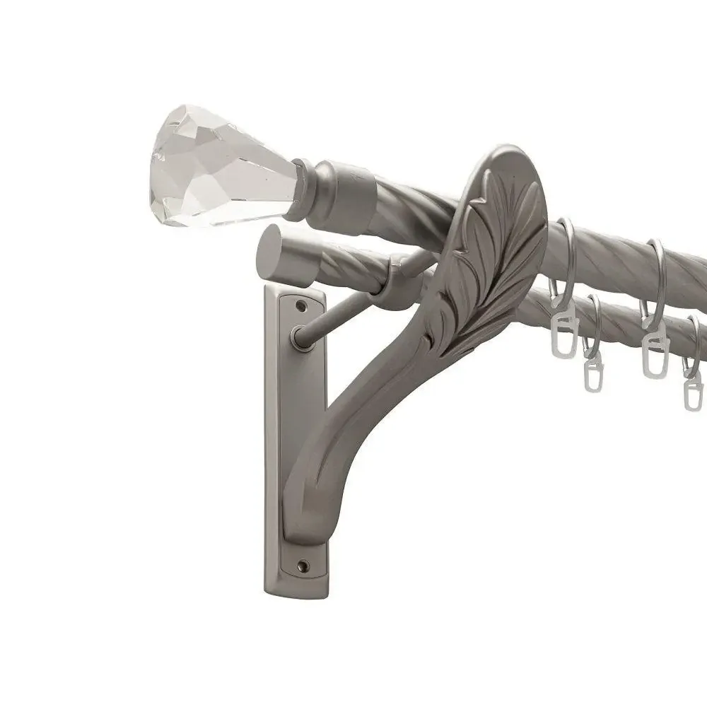 Карниз Orvit Лучетта металевий дворядний ретро скручена труба кільце металеве Сатин 25\19 мм 200 см (00-00011504) Львів - фото 1