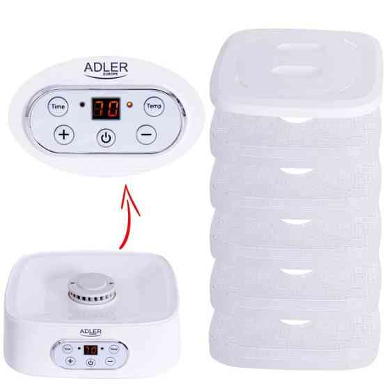 Сушарка електрична для овочів фруктів грибів та м'яса Adler AD 6658 дегідратор 550Вт QX-94 Івано-Франківськ