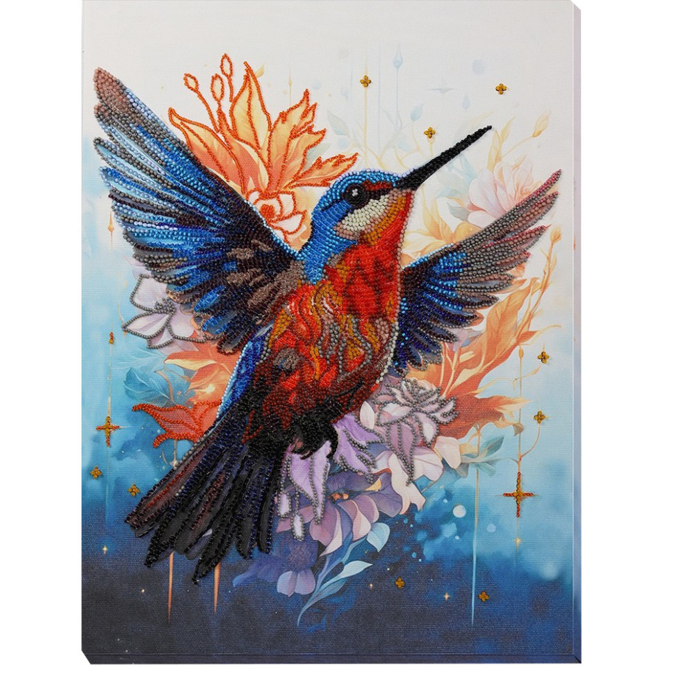Набір для вишивання бісером "Барвистий помах крила" AB-901 на натуральному холсті Вінниця - фото 1