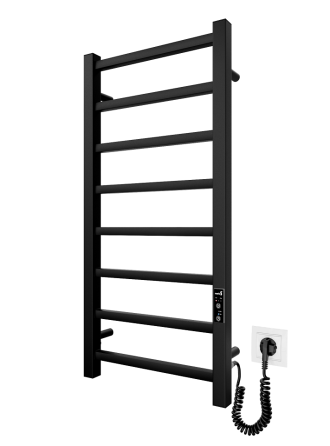 Электрический полотенцесушитель Mario Токио-I 800x400/80 TR К таймер-регулятор, черный мат Киев