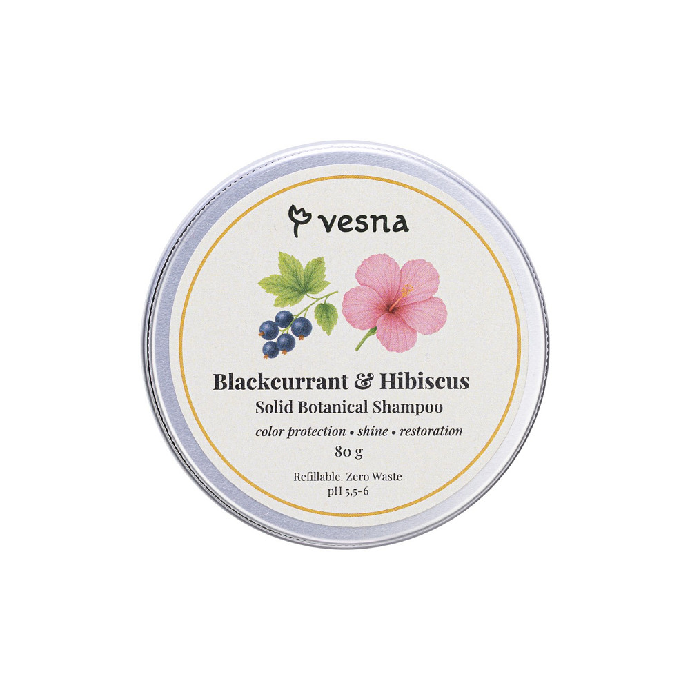 Твердий шампунь Смородина та Гібіскус Vesna 80 г Київ - фото 2