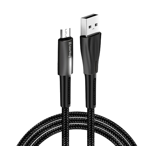 Кабель USB MicroUSB ColorWay CW-CBUM035-BK 2,4A плетений шнур 1м чорний Житомир - фото 9