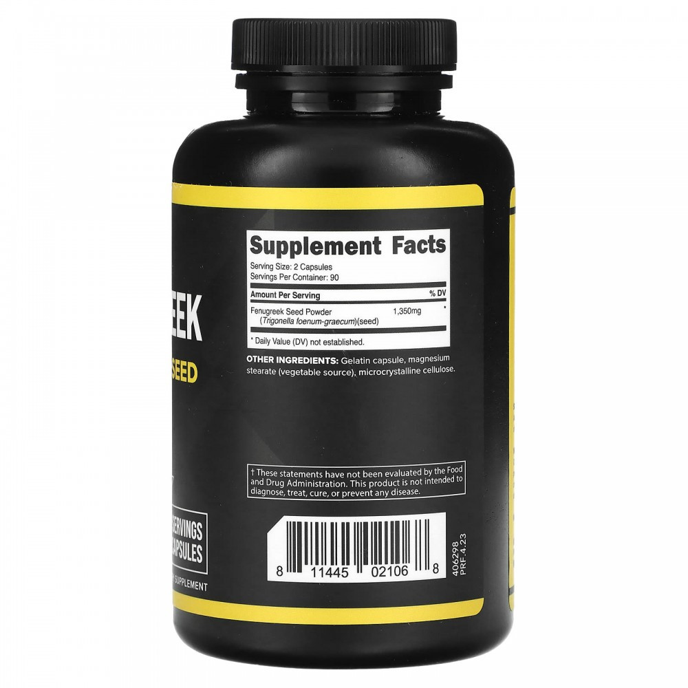 Семена пажитника Primaforce Fenugreek Seed Powder, 675 mg, 180 Capsules Луцк - изображение 2