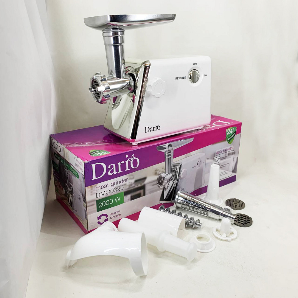 Мясорубка для наполнения колбас Dario DMG0320 2000Вт, Мясорубка для помидоров реверс насадки VQ-70 Львов - изображение 12