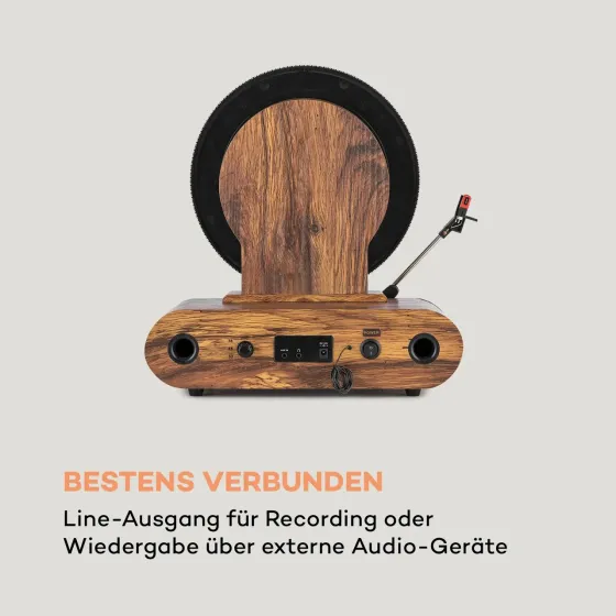 Виниловый ретро проигрыватель Auna Verticalo SE DAB Bluetooth USB из Германии Днепр