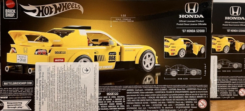 Конструктор Hot Wheels Mattel Brick Shop Speed Honda S2000 (JFR88) Харьков - изображение 1