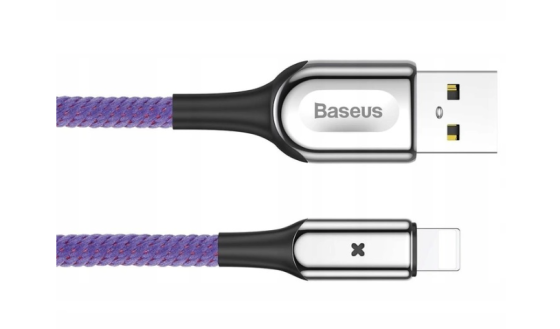 Кабель BASEUS X-type Cable Lightning 2.4A 1M фиолетовый CALXD-B05 Киев
