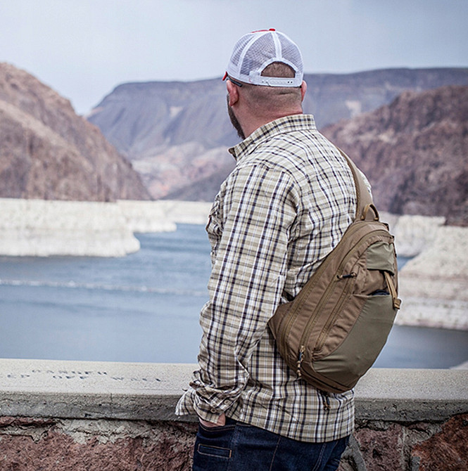 Тактичний Рюкзак однолямковий 6.5 літрів Helikon-Tex "EDC Sling" (PL-ESB-CD-11) Coyote Нововолинськ - фото 10