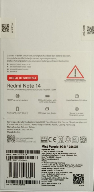 Xiaomi Redmi Note 14 8/256 с NFC Версия с зарядкой в комплекте. Харьков - изображение 5