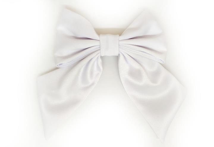 Шпилька для волосся біла Бант Київ - фото 1