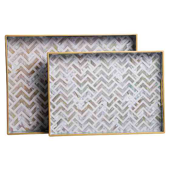Набір прямокутних підносів для їжі 2 шт 40×30 см Київ