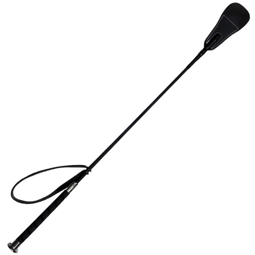 Стек із натуральної шкіри Spanker чорний Sex Aura Київ - фото 1