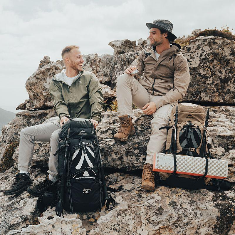 Рюкзак туристический Naturehike NH70B070-B, 70 л + 5 л, светло-коричневый Киев - изображение 4