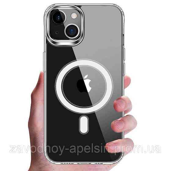 Iphone 14 Plus Прозрачный чехол Space MagSafe (TPU+PC) Одесса