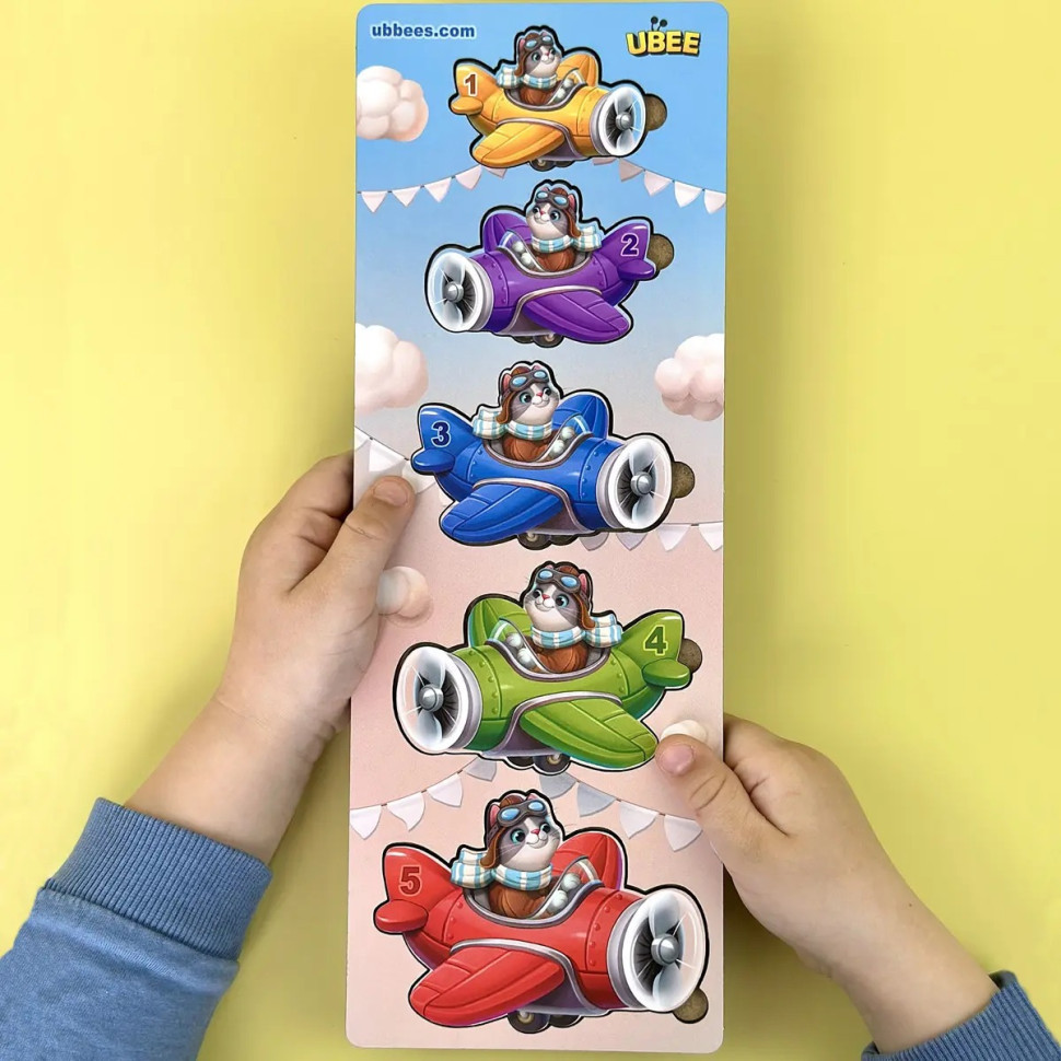 Дерев'яний дитячий сортер "Літаки більше - менше" (ПСД299) PSD299 Вінниця - фото 6