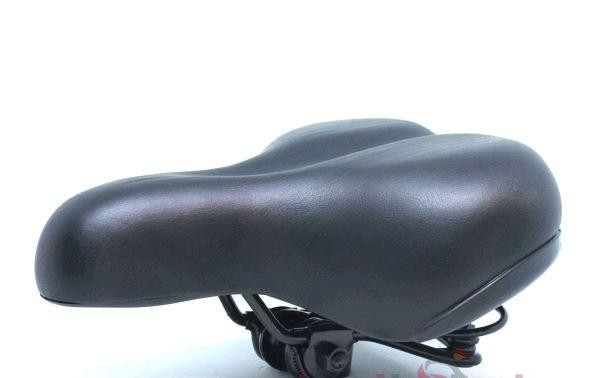 Сідло велосипедне (чорне, на пружинах з відбивачем, TY-SD-7058) Мукачево - фото 1