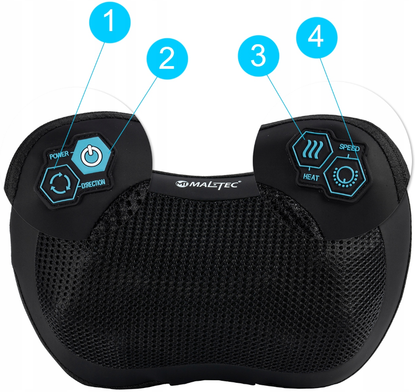 Масажна подушка для шиї, плечей і спини 30Вт MalTec (Польща) Київ - фото 6