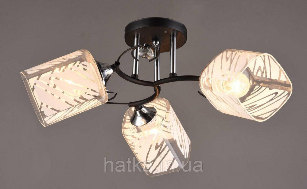 Люстра декоративна Sirius B C1032/3 BK+CH Київ - фото 1