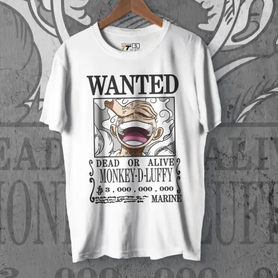 Футболка чоловіча з  принтом Ван Пис Wanted WE Розмір 48 Anime1001 Дніпро