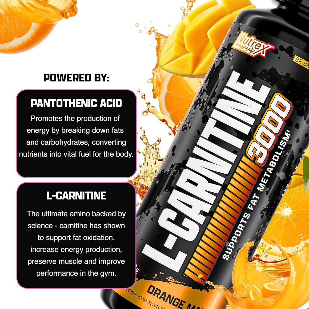 Liquid Carnitine 3000 473 ml (Orange Mango) Луцьк - фото 7