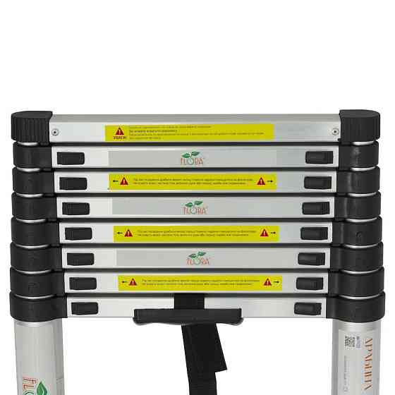 Драбина телескопічна 9 щаблів 2.6м FLORA (5033594) Київ