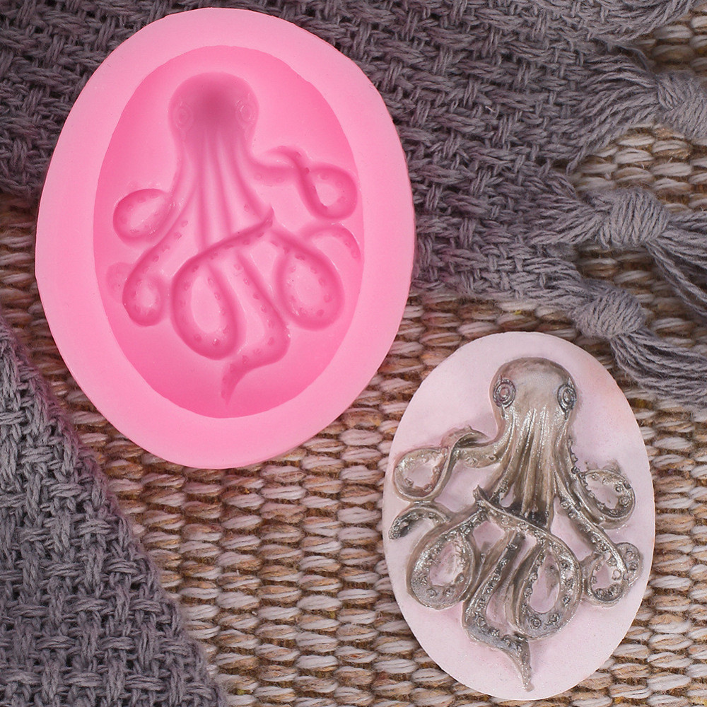 Молд морський Восьминіг 46 на 38 мм рожевий Київ - фото 1