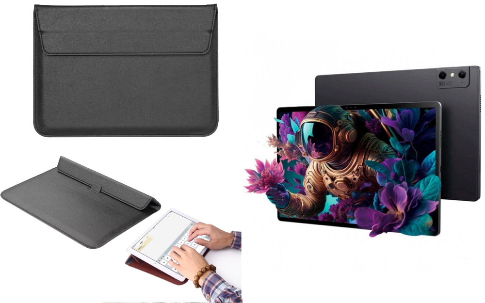 Чохол-конверт VitoCase для ZTE Nubia Pad 3D, з функцією підставки для планшета Чорний Київ - фото 1
