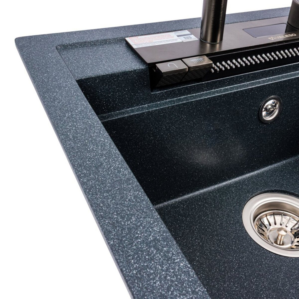 VALESO Гранітна мийка VALESO VIVA 5149 матова Антрацит Киев - изображение 7