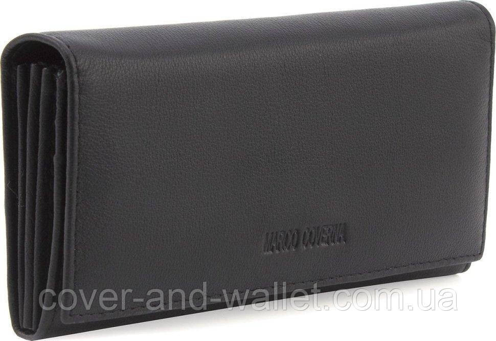 Классический женский кошелёк на магнитной застежке зеленого цвета Marco Coverna Черный Киев - изображение 2
