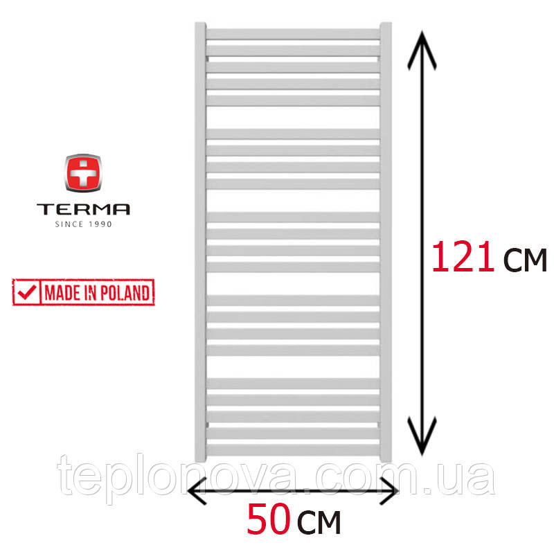 Водяной Полотенцесушитель Плоский Белый 1210х500 Terma Marta Черновцы - изображение 1
