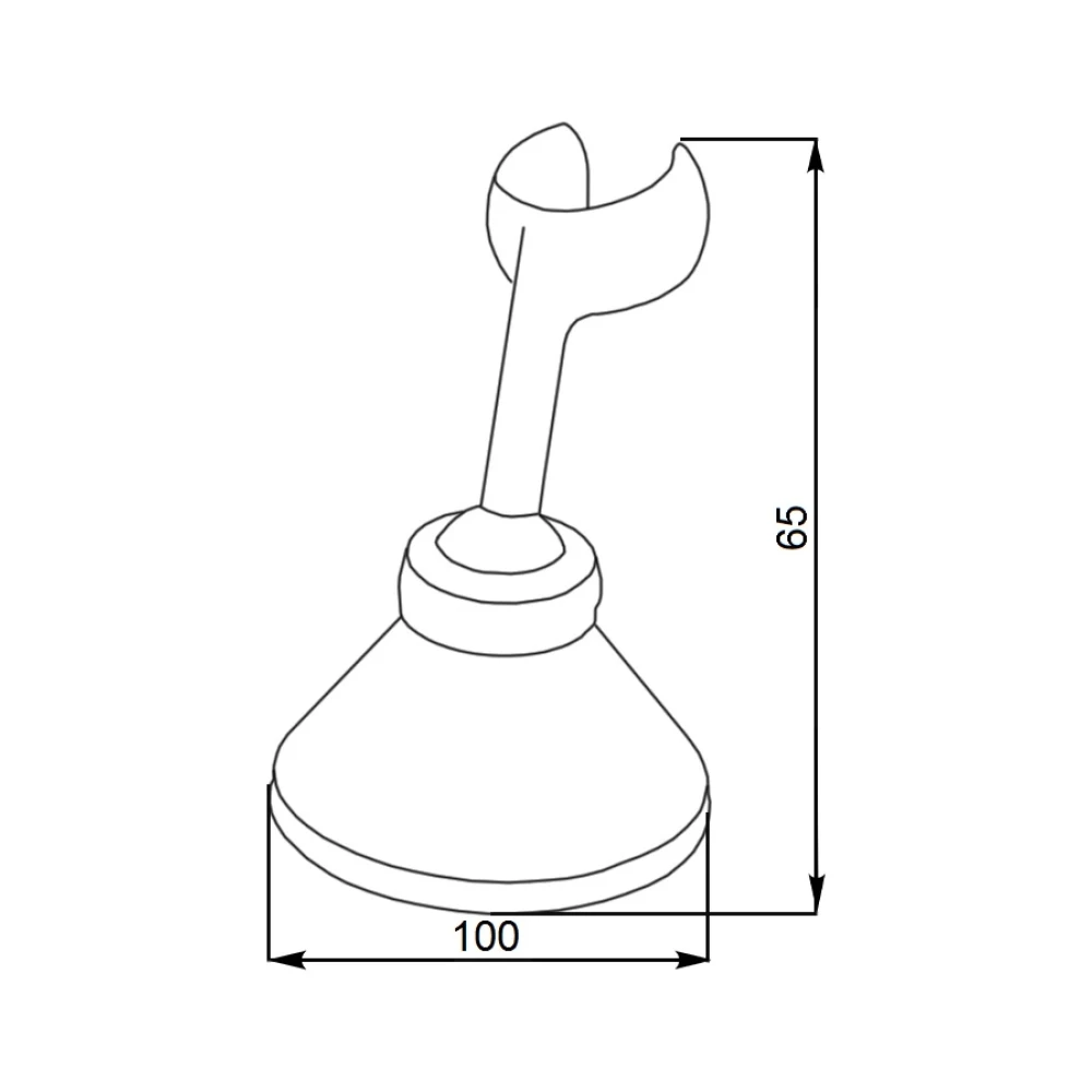 Кронштейн для душової лійки WQZ-013 Zerix Харків - фото 2