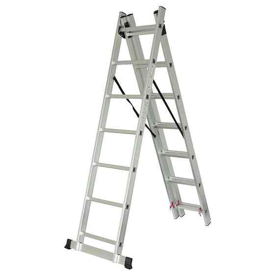 Драбина розкладна універсальна 3×7 щаблів 4.25 м SIGMA (5032314) Київ