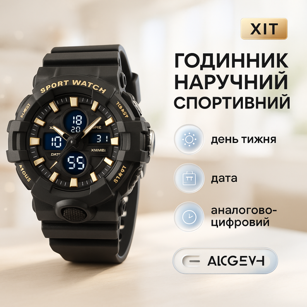 Хороший чоловічий годинник фірма SKMEI 2117GD, Годинник наручний електронний для хлопця IM-10 Львів - фото 5