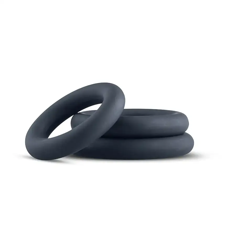 Набір ерекційних кілець Boners 3-Piece Cock Ring Set - Grey Львів - фото 1