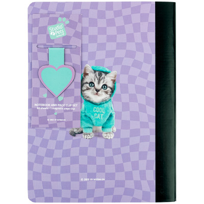 Блокнот Kite с магнитной закладкой Studio Pets А5, 60 листов, клетка (SP25-192) Винница - изображение 4