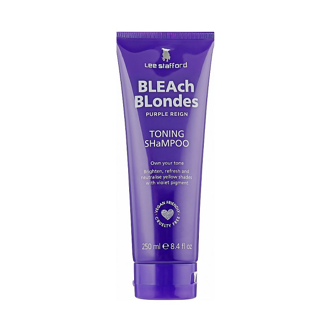 Тонирующий фиолетовый шампунь для осветленных волос Bleach Blondes Purple Toning Shampoo Lee Stafford 250 мл Винница - изображение 1