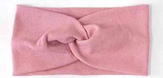 Повязка на голову женская розовая Киев