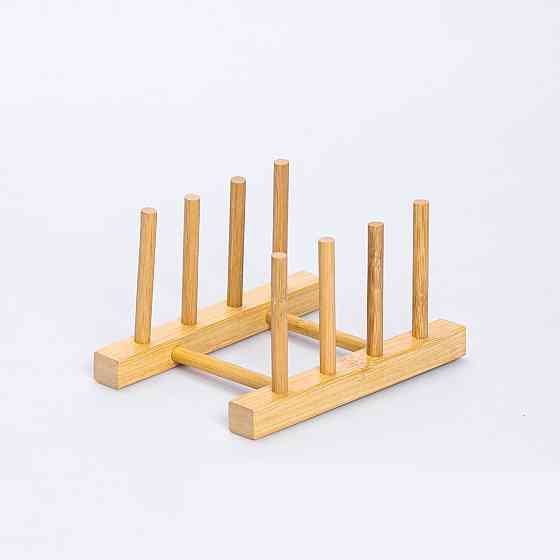 Підставка для тарілок і кришок дерев'яна на кухню 16×12.5×10 (см) HB-40-11 Коломия