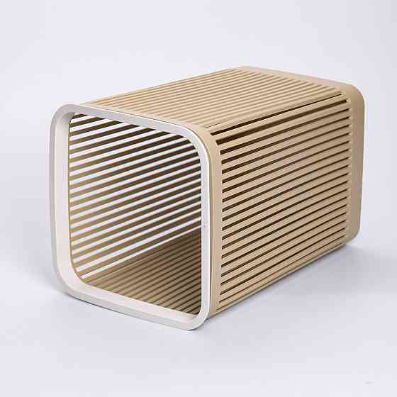 Кошик для сміття пластиковий в офіс для паперу 22×22×30 (см) кошик під сміття 8 (л) відро для сміття Коричневий HP-45-9OL Коломия