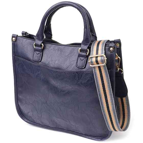 Ділова жіноча сумка з екошкіри Vintage sale_15132 Синій Київ