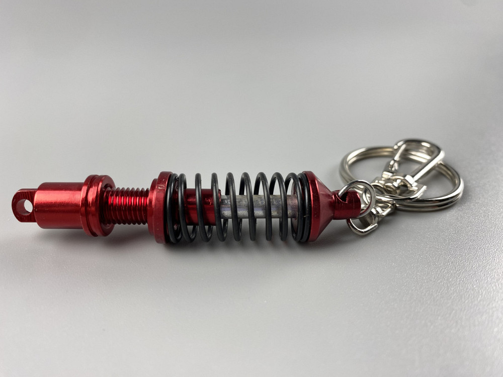 Брелок червоно-сріблястий амортизатор в зборі, Авто брелок для автомобільних ключів Мукачево - фото 5