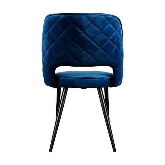 Стілець крісло м'який MarvelDesign Beatrice 65 округлі ніжки Синій Київ