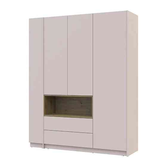 Шкаф для одежды с нишей и этажеркой Doros Дейл Кашемир/Дуб Артизан 3 ДСП 178х52х220 DRS-011726 (44900338) Днепр