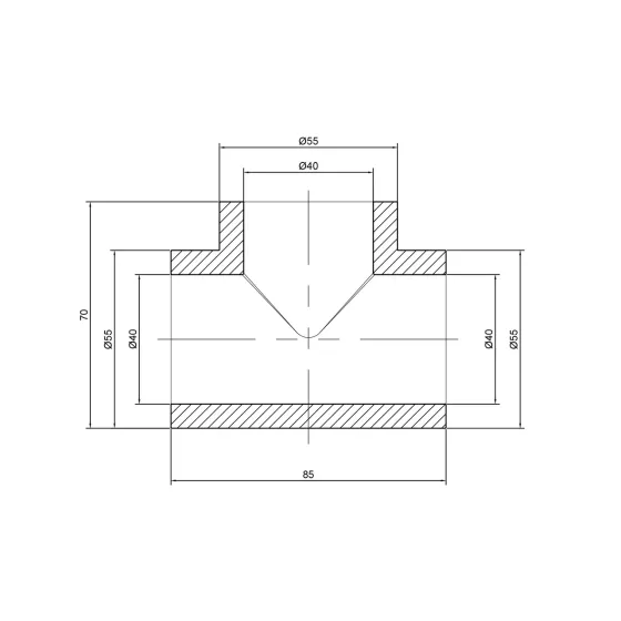 Тройник PPR Thermo Alliance 40 Київ