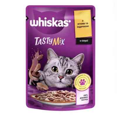 Влажный корм для кошек Whiskas TastyMix Ягненок, Индейка 85 г (4770608262440) Винница