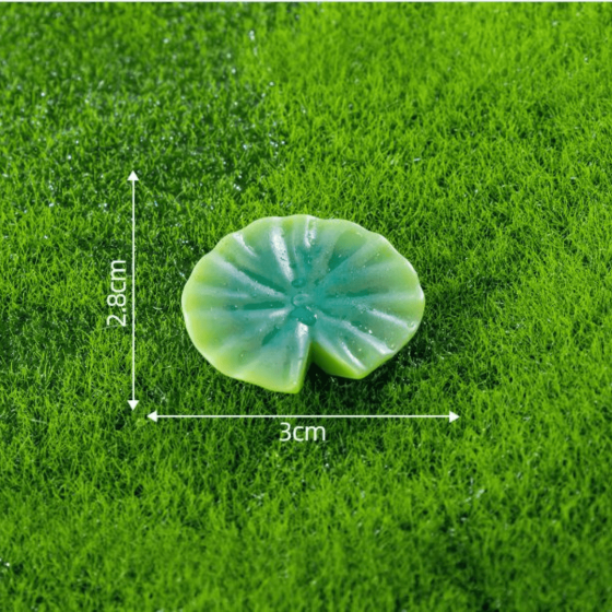 Декоративна фігурка Жабка для флораріуму, мосаріуму Бежева Листочок лотоса маленький Одеса