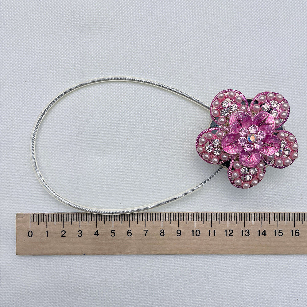 Магніти для штор та гардин "Flowers" набір 2 шт Рожевий (81-242) Київ - фото 7