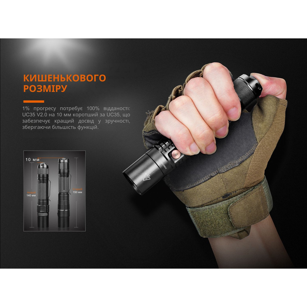 Фонарь ручной Fenix UC35 V20 CREE XP-L HI V3 Киев - изображение 9