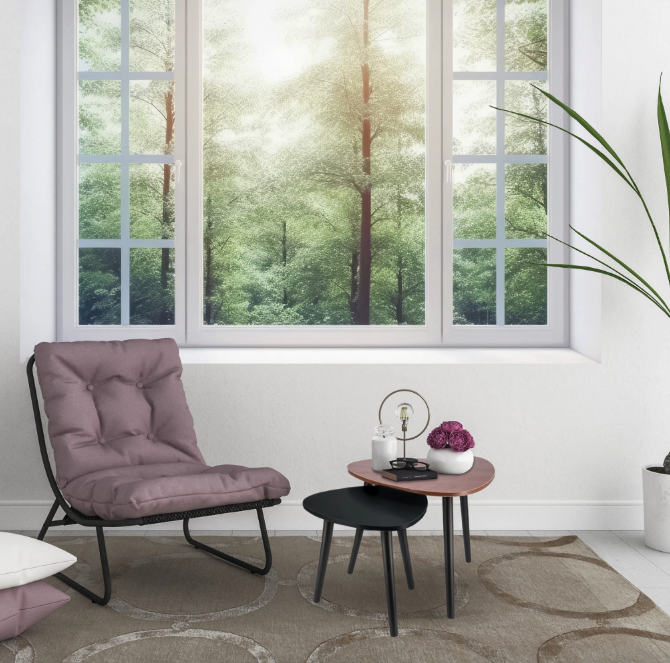 Комплект журнальних столиків Jumi Sinsey коричнево-чорний Київ - фото 10