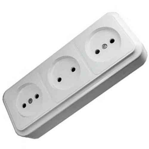 Розетка накладна 3-а РА16-044 (52) Харків